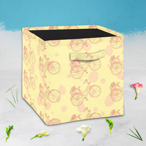 Bicycle Trend Foldable Open Storage Bin | Organizer Box, Toy Basket, Shelf Box, Laundry Bag | Canvas Fabric-Storage Bins-STR_BI_CB-IC 5007659 IC 5007659, Ancient, Art and Paintings, Automobiles, Bikes, Cities, City Views, Digital, Digital Art, Drawing, Graphic, Hipster, Historical, Hobbies, Illustrations, Medieval, Patterns, Retro, Signs, Signs and Symbols, Sketches, Sports, Transportation, Travel, Vehicles, Vintage, bicycle, trend, foldable, open, storage, bin, organizer, box, toy, basket, shelf, laundry, 