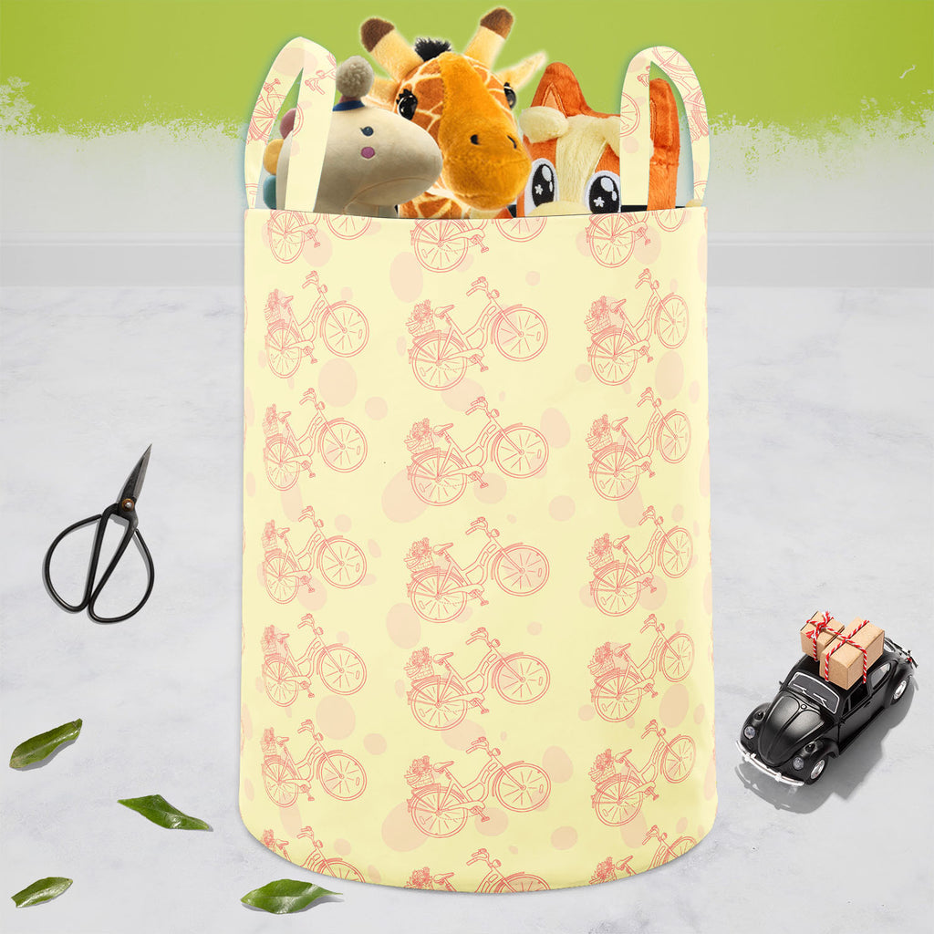 Bicycle Trend Foldable Open Storage Bin | Organizer Box, Toy Basket, Shelf Box, Laundry Bag | Canvas Fabric-Storage Bins-STR_BI_CB-IC 5007659 IC 5007659, Ancient, Art and Paintings, Automobiles, Bikes, Cities, City Views, Digital, Digital Art, Drawing, Graphic, Hipster, Historical, Hobbies, Illustrations, Medieval, Patterns, Retro, Signs, Signs and Symbols, Sketches, Sports, Transportation, Travel, Vehicles, Vintage, bicycle, trend, foldable, open, storage, bin, organizer, box, toy, basket, shelf, laundry, 