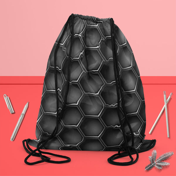Hexagons Backpack for Students | College & Travel Bag-Backpacks-BPK_FB_DS-IC 5007660 IC 5007660, Abstract Expressionism, Abstracts, Black, Black and White, Digital, Digital Art, Geometric, Geometric Abstraction, Graphic, Grid Art, Hexagon, Honeycomb, Illustrations, Modern Art, Patterns, Semi Abstract, Signs, Signs and Symbols, Metallic, hexagons, canvas, backpack, for, students, college, travel, bag, metal, carbon, texture, background, pattern, metals, abstract, backdrop, chrome, closeup, concept, dark, dec