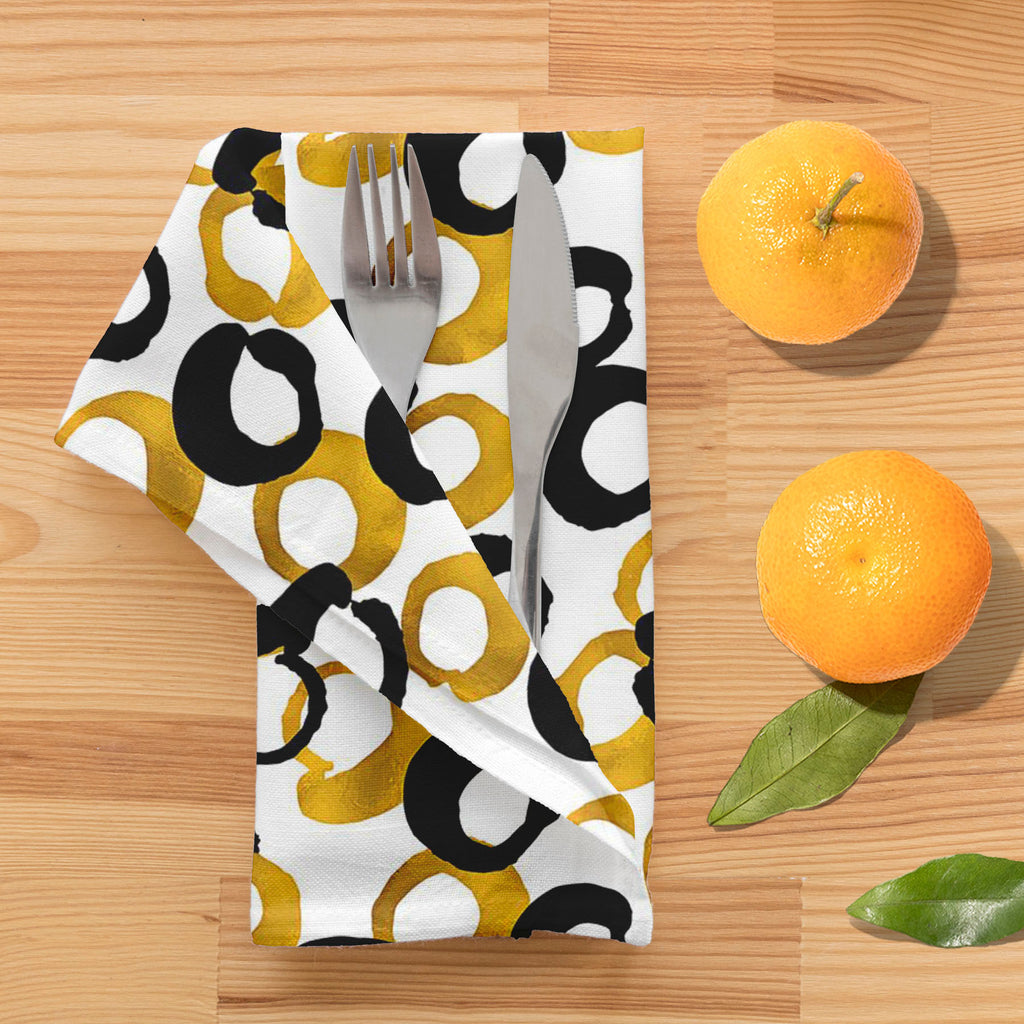 Gold & Black Drawing Table Napkin-Table Napkins-NAP_TB-IC 5007661 IC 5007661, Abstract Expressionism, Abstracts, Ancient, Art and Paintings, Black, Black and White, Circle, Digital, Digital Art, Drawing, Fashion, Geometric, Geometric Abstraction, Graphic, Historical, Illustrations, Medieval, Modern Art, Patterns, Semi Abstract, Signs, Signs and Symbols, Sketches, Splatter, Vintage, Watercolour, gold, table, napkin, abstract, art, artistic, backdrop, background, blog, brush, creative, cute, decor, design, do