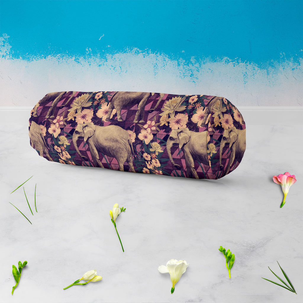 Elephant Pattern D4 Bolster Cover Booster Cases | Concealed Zipper Opening-Bolster Covers-BOL_CV_ZP-IC 5007662 IC 5007662, Ancient, Botanical, Drawing, Floral, Flowers, Historical, Illustrations, Indian, Medieval, Nature, Patterns, Retro, Signs, Signs and Symbols, Vintage, elephant, pattern, d4, bolster, cover, booster, cases, concealed, zipper, opening, design, elephants, exotic, illustration, jungles, lotus, old, seamless, artzfolio, bolster covers, round pillow cover, masand cover, booster covers set of 