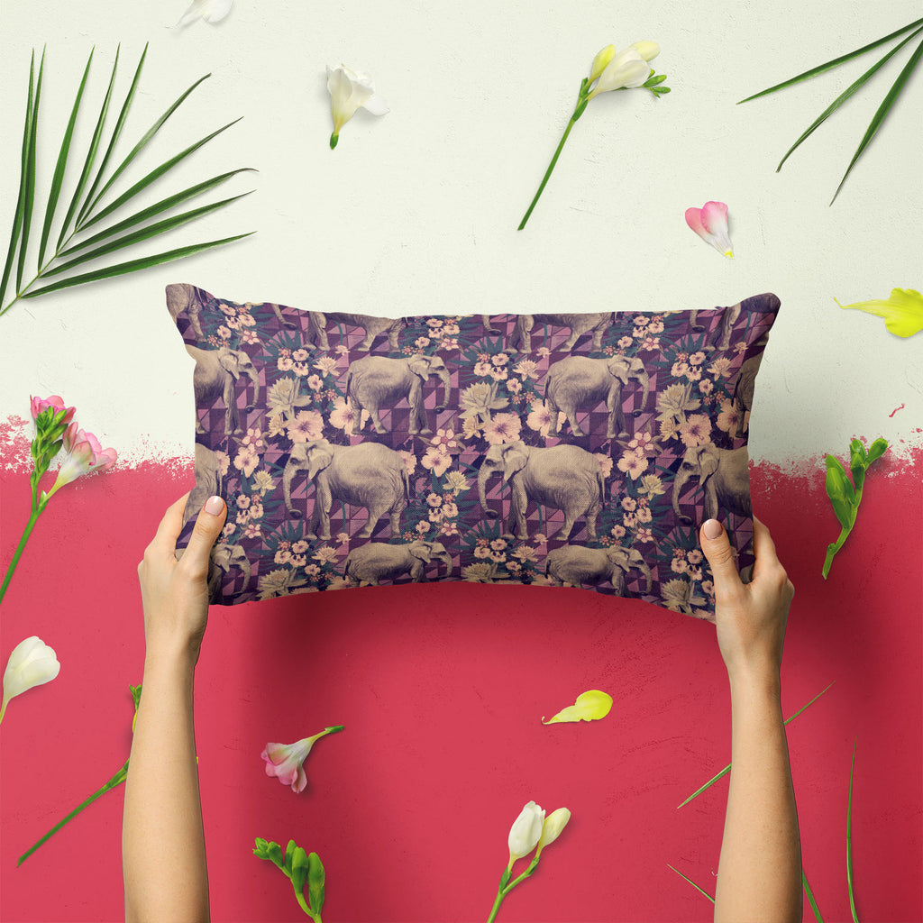 Elephant Pattern D4 Pillow Cover Case-Pillow Cases-PIL_CV-IC 5007662 IC 5007662, Ancient, Botanical, Drawing, Floral, Flowers, Historical, Illustrations, Indian, Medieval, Nature, Patterns, Retro, Signs, Signs and Symbols, Vintage, elephant, pattern, d4, pillow, cover, case, design, elephants, exotic, illustration, jungles, lotus, old, seamless, artzfolio, pillow covers, pillow case, pillows cover, silk pillow covers for hair, pillow covers set of 2 big size, silk pillow covers for hair and skin, silk pillo