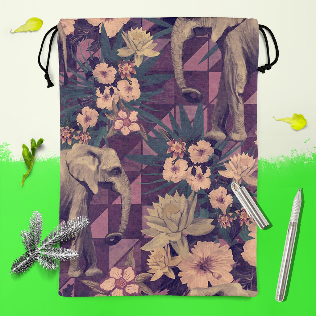 Elephant Pattern D4 Reusable Sack Bag | Bag for Gym, Storage, Vegetable & Travel-Drawstring Sack Bags-SCK_FB_DS-IC 5007662 IC 5007662, Ancient, Botanical, Drawing, Floral, Flowers, Historical, Illustrations, Indian, Medieval, Nature, Patterns, Retro, Signs, Signs and Symbols, Vintage, elephant, pattern, d4, reusable, sack, bag, for, gym, storage, vegetable, travel, design, elephants, exotic, illustration, jungles, lotus, old, seamless, artzfolio, drawstring bag, drawstring sack, string bag, drawstring pouch