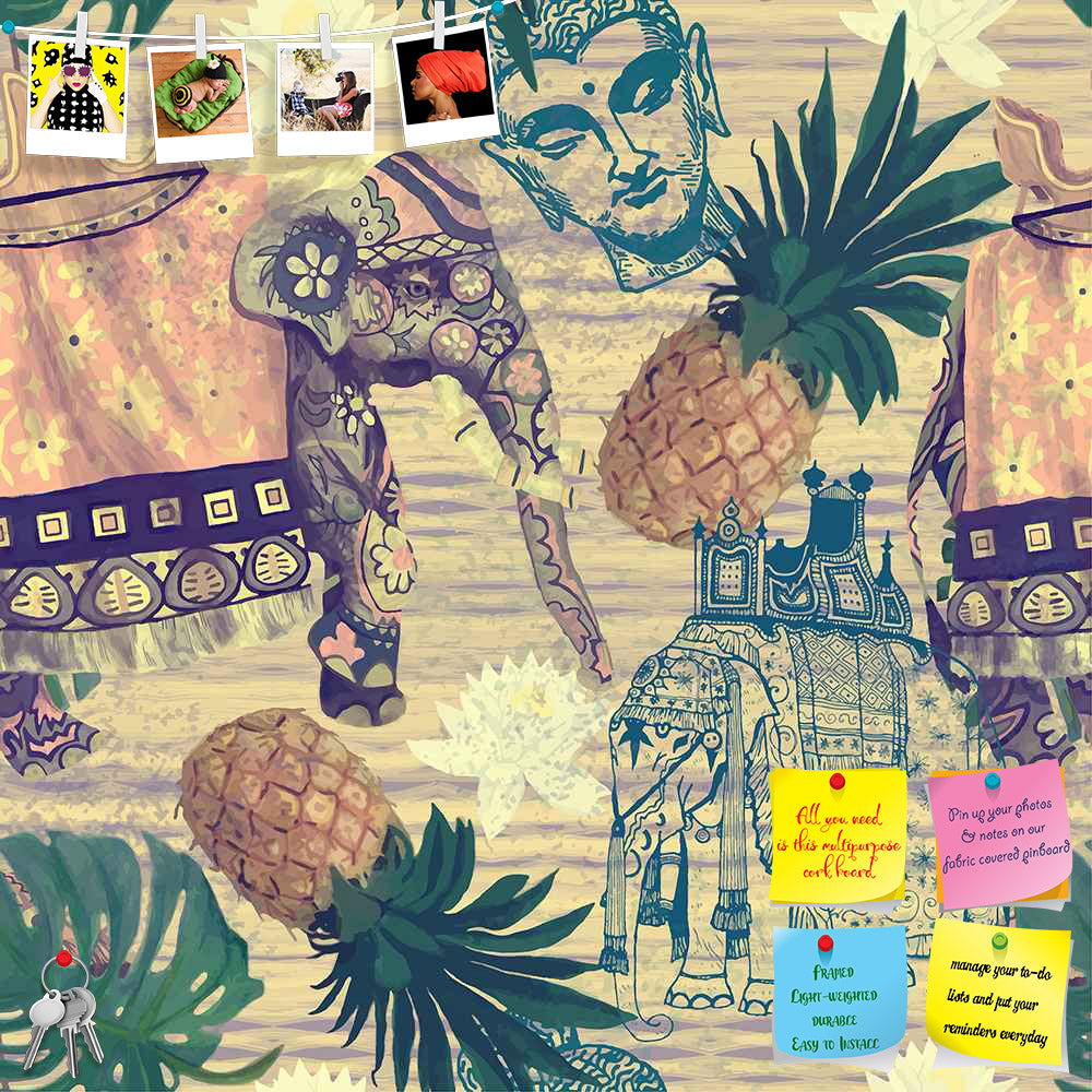 ArtzFolio Indian Elephants D5 Printed Bulletin Board Notice Pin Board Soft Board | Frameless-Bulletin Boards Frameless-AZSAO42118869BLB_FL_L-Image Code 5007663 Vishnu Image Folio Pvt Ltd, IC 5007663, ArtzFolio, Bulletin Boards Frameless, Animals, Traditional, Religious, Digital Art, indian, elephants, d5, printed, bulletin, board, notice, pin, soft, frameless, pattern, hand, drawn, vector, vintage, style, pin up board, push pin board, extra large cork board, big pin board, notice board, small bulletin board