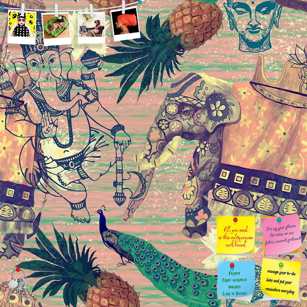 ArtzFolio Indian Elephants D6 Printed Bulletin Board Notice Pin Board Soft Board | Frameless-Bulletin Boards Frameless-AZSAO42118971BLB_FL_L-Image Code 5007664 Vishnu Image Folio Pvt Ltd, IC 5007664, ArtzFolio, Bulletin Boards Frameless, Animals, Traditional, Religious, Digital Art, indian, elephants, d6, printed, bulletin, board, notice, pin, soft, frameless, pattern, hand, drawn, vector, vintage, style, pin up board, push pin board, extra large cork board, big pin board, notice board, small bulletin board