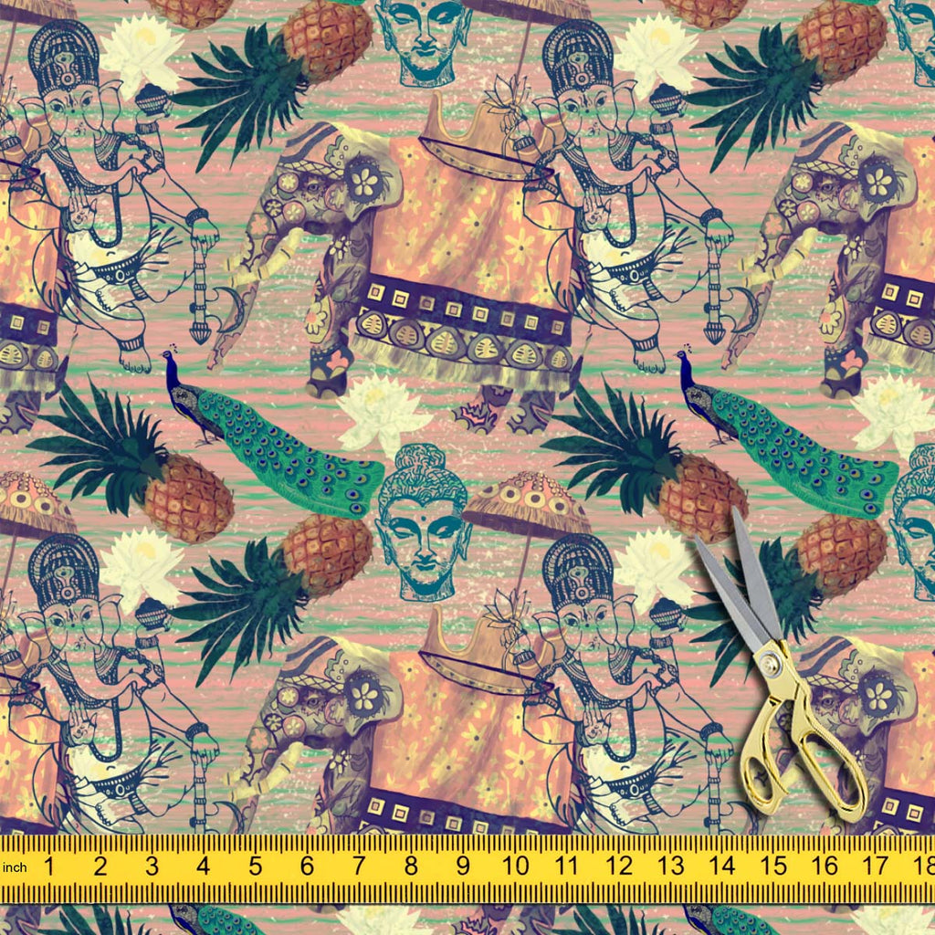 Indian Elephants Upholstery Fabric by Metre | For Sofa, Curtains, Cushions, Furnishing, Craft, Dress Material-Upholstery Fabrics-FAB_RW-IC 5007664 IC 5007664, Ancient, Botanical, Drawing, Floral, Flowers, Historical, Illustrations, Indian, Medieval, Nature, Patterns, Retro, Signs, Signs and Symbols, Vintage, elephants, upholstery, fabric, by, metre, for, sofa, curtains, cushions, furnishing, craft, dress, material, pattern, design, exotic, illustration, jungles, lotus, old, seamless, artzfolio, cotton fabri