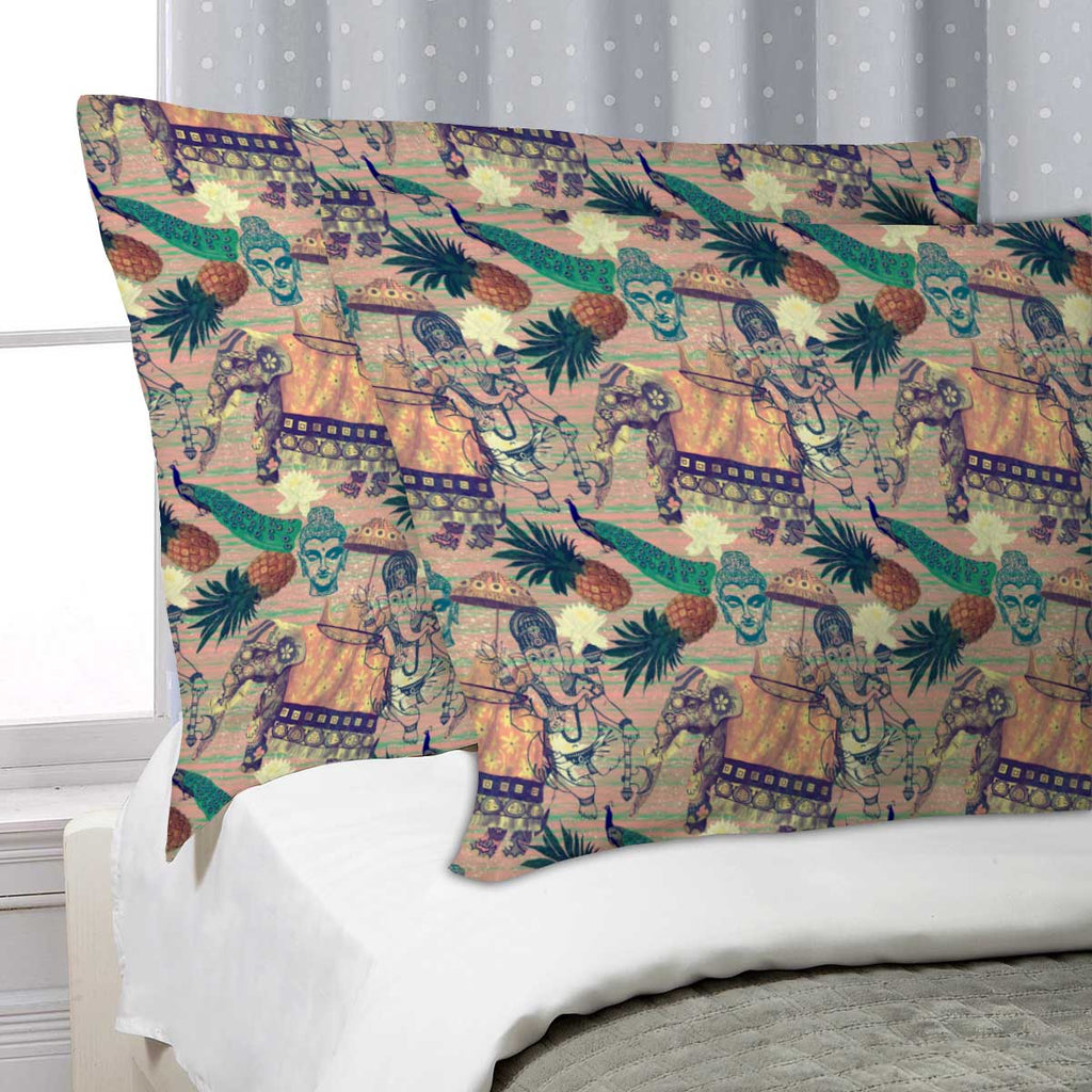 ArtzFolio Indian Elephants D6 Pillow Cover Case-Pillow Cases-AZHFR42118971PIL_CV_L-Image Code 5007664 Vishnu Image Folio Pvt Ltd, IC 5007664, ArtzFolio, Pillow Cases, Animals, Traditional, Religious, Digital Art, indian, elephants, d6, pillow, cover, case, pattern, hand, drawn, vector, vintage, style, pillow cover, pillow case cover, linen pillow cover, printed pillow cover, pillow for bedroom, living room pillow covers, standard pillow case covers, pitaara box, throw pillow cover, 2 pcs satin pillow cover 