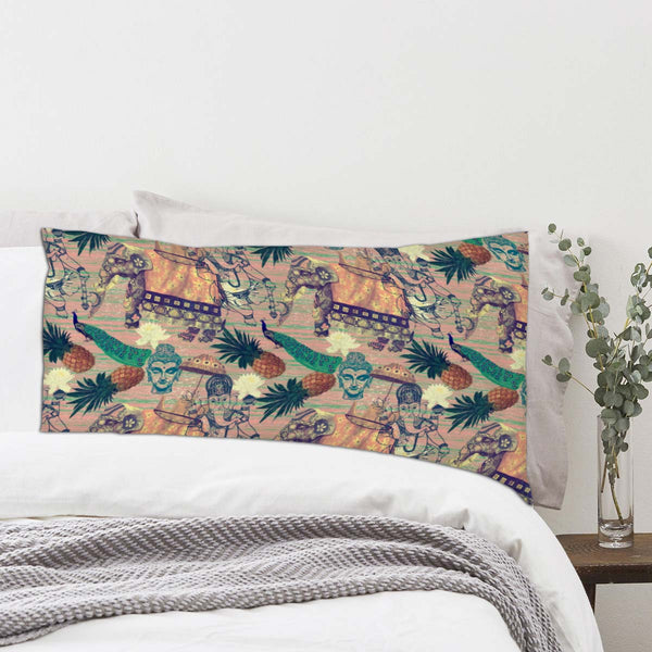ArtzFolio Indian Elephants D6 Pillow Cover Case-Pillow Cases-AZHFR42118971PIL_CV_L-Image Code 5007664 Vishnu Image Folio Pvt Ltd, IC 5007664, ArtzFolio, Pillow Cases, Animals, Traditional, Religious, Digital Art, indian, elephants, d6, pillow, cover, cases, poly, cotton, fabric, pattern, hand, drawn, vector, vintage, style, pillow cover, pillow case cover, linen pillow cover, printed pillow cover, pillow for bedroom, living room pillow covers, standard pillow case covers, pitaara box, throw pillow cover, 2 