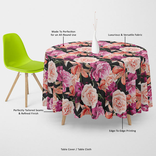 Roses Table Cloth Cover-Table Covers-CVR_TB_RD-IC 5007666 IC 5007666, Abstract Expressionism, Abstracts, Ancient, Art and Paintings, Black and White, Botanical, Fashion, Floral, Flowers, Historical, Illustrations, Medieval, Nature, Paintings, Patterns, Scenic, Semi Abstract, Signs, Signs and Symbols, Vintage, Watercolour, White, roses, table, cloth, cover, canvas, fabric, rose, pattern, peony, seamless, abstract, watercolor, flower, background, vector, bouquet, motif, design, accent, arrangement, art, artwo