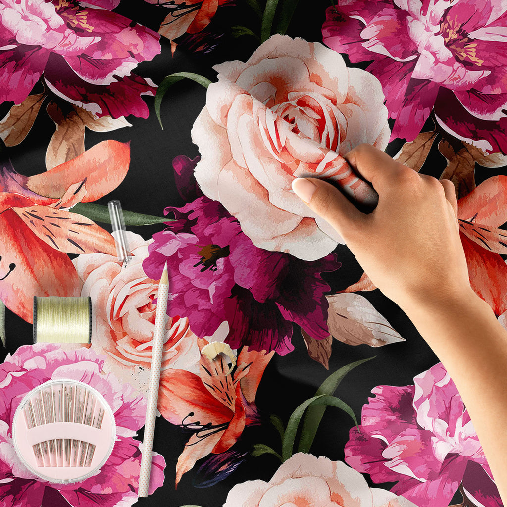 Roses D1 Sofa Fabric by Metre | Upholstery For Sofa, Curtains & Cushions-Sofa Fabrics-SOF_FB-IC 5007666 IC 5007666, Abstract Expressionism, Abstracts, Ancient, Art and Paintings, Black and White, Botanical, Fashion, Floral, Flowers, Historical, Illustrations, Medieval, Nature, Paintings, Patterns, Scenic, Semi Abstract, Signs, Signs and Symbols, Vintage, Watercolour, White, roses, d1, sofa, fabric, by, metre, upholstery, for, curtains, cushions, rose, pattern, peony, seamless, abstract, watercolor, flower, 