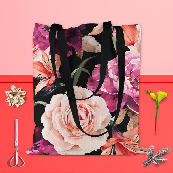 Roses D1 Tote Bag Shoulder Purse | Multipurpose-Tote Bags Basic-TOT_FB_BS-IC 5007666 IC 5007666, Abstract Expressionism, Abstracts, Ancient, Art and Paintings, Black and White, Botanical, Fashion, Floral, Flowers, Historical, Illustrations, Medieval, Nature, Paintings, Patterns, Scenic, Semi Abstract, Signs, Signs and Symbols, Vintage, Watercolour, White, roses, d1, tote, bag, shoulder, purse, cotton, canvas, fabric, multipurpose, rose, pattern, peony, seamless, abstract, watercolor, flower, background, vec