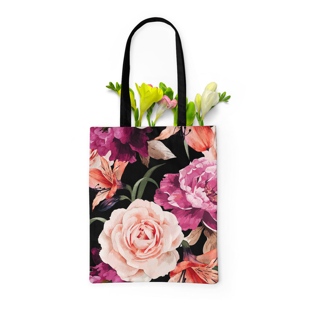 Roses D1 Tote Bag Shoulder Purse | Multipurpose-Tote Bags Basic-TOT_FB_BS-IC 5007666 IC 5007666, Abstract Expressionism, Abstracts, Ancient, Art and Paintings, Black and White, Botanical, Fashion, Floral, Flowers, Historical, Illustrations, Medieval, Nature, Paintings, Patterns, Scenic, Semi Abstract, Signs, Signs and Symbols, Vintage, Watercolour, White, roses, d1, tote, bag, shoulder, purse, multipurpose, rose, pattern, peony, seamless, abstract, watercolor, flower, background, vector, bouquet, motif, des