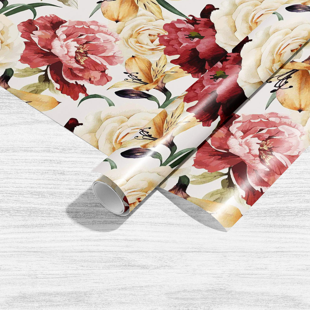 Roses D2 Art & Craft Gift Wrapping Paper-Wrapping Papers-WRP_PP-IC 5007667 IC 5007667, Abstract Expressionism, Abstracts, Ancient, Art and Paintings, Black and White, Botanical, Fashion, Floral, Flowers, Historical, Illustrations, Medieval, Nature, Paintings, Patterns, Scenic, Semi Abstract, Signs, Signs and Symbols, Vintage, Watercolour, White, roses, d2, art, craft, gift, wrapping, paper, pattern, flower, watercolor, rose, peony, seamless, romantic, design, background, illustration, flora, colorful, paint