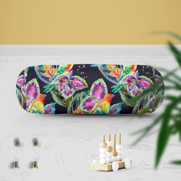 Exotic Art D1 Bolster Cover Booster Cases | Concealed Zipper Opening-Bolster Covers-BOL_CV_ZP-IC 5007668 IC 5007668, African, Animals, Birds, Botanical, Culture, Ethnic, Fashion, Floral, Flowers, Hawaiian, Illustrations, Modern Art, Nature, Patterns, Pop Art, Signs, Signs and Symbols, Traditional, Tribal, Tropical, Watercolour, Wildlife, World Culture, exotic, art, d1, bolster, cover, booster, cases, zipper, opening, poly, cotton, fabric, parrot, boho, textiles, pattern, africa, animal, background, bird, bo