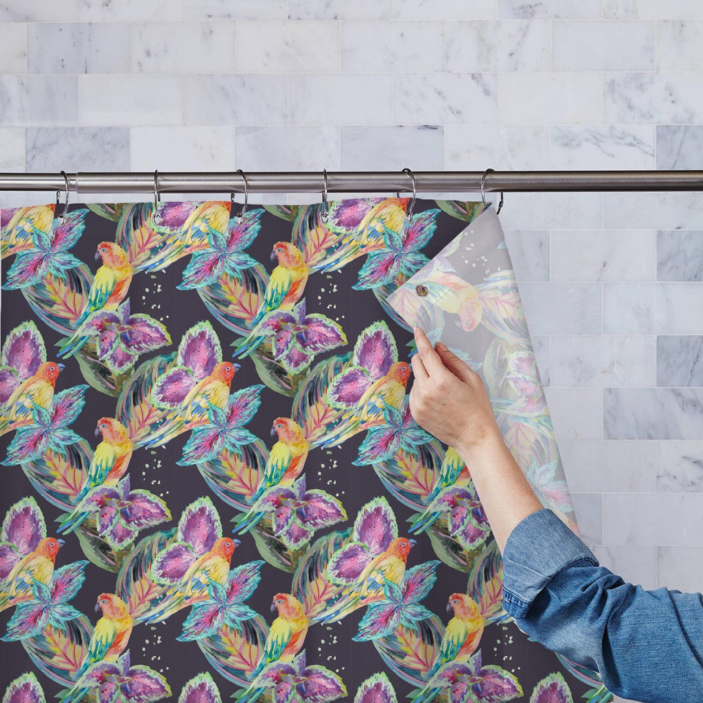 Exotic Art Washable Waterproof Shower Curtain-Shower Curtains-CUR_SH-IC 5007668 IC 5007668, African, Animals, Birds, Botanical, Culture, Ethnic, Fashion, Floral, Flowers, Hawaiian, Illustrations, Modern Art, Nature, Patterns, Pop Art, Signs, Signs and Symbols, Traditional, Tribal, Tropical, Watercolour, Wildlife, World Culture, exotic, art, washable, waterproof, shower, curtain, parrot, boho, textiles, pattern, africa, animal, background, bird, botanic, design, drawn, fabric, flora, flower, flying, hand, il