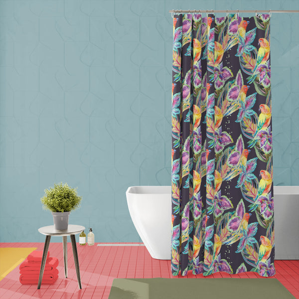 Exotic Art D1 Washable Waterproof Shower Curtain-Shower Curtains-CUR_SH-IC 5007668 IC 5007668, African, Animals, Birds, Botanical, Culture, Ethnic, Fashion, Floral, Flowers, Hawaiian, Illustrations, Modern Art, Nature, Patterns, Pop Art, Signs, Signs and Symbols, Traditional, Tribal, Tropical, Watercolour, Wildlife, World Culture, exotic, art, d1, washable, waterproof, polyester, shower, curtain, eyelets, parrot, boho, textiles, pattern, africa, animal, background, bird, botanic, design, drawn, fabric, flor