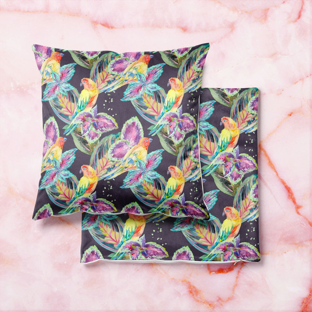 Exotic Art D1 Cushion Cover Throw Pillow-Cushion Covers-CUS_CV-IC 5007668 IC 5007668, African, Animals, Birds, Botanical, Culture, Ethnic, Fashion, Floral, Flowers, Hawaiian, Illustrations, Modern Art, Nature, Patterns, Pop Art, Signs, Signs and Symbols, Traditional, Tribal, Tropical, Watercolour, Wildlife, World Culture, exotic, art, d1, cushion, cover, throw, pillow, parrot, boho, textiles, pattern, africa, animal, background, bird, botanic, design, drawn, fabric, flora, flower, flying, hand, illustration