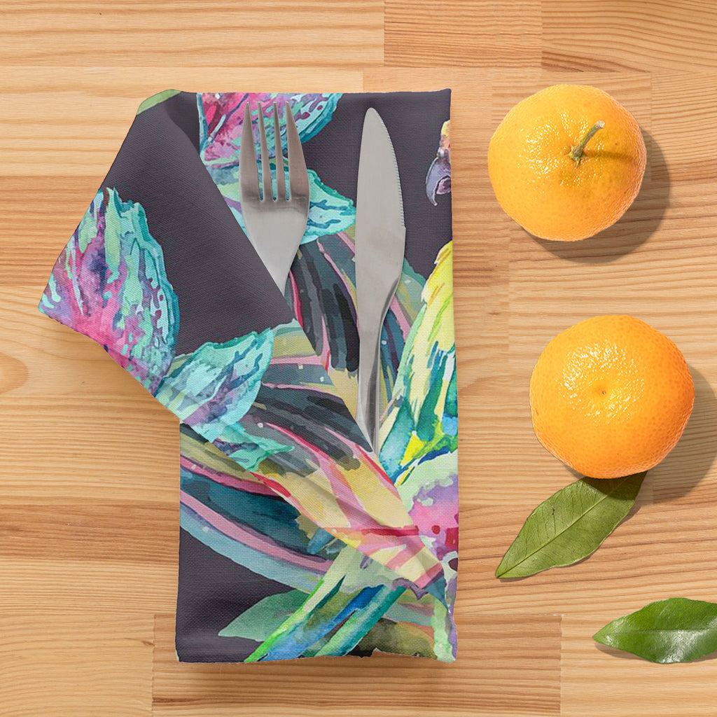 Exotic Art D1 Table Napkin-Table Napkins-NAP_TB-IC 5007668 IC 5007668, African, Animals, Birds, Botanical, Culture, Ethnic, Fashion, Floral, Flowers, Hawaiian, Illustrations, Modern Art, Nature, Patterns, Pop Art, Signs, Signs and Symbols, Traditional, Tribal, Tropical, Watercolour, Wildlife, World Culture, exotic, art, d1, table, napkin, parrot, boho, textiles, pattern, africa, animal, background, bird, botanic, design, drawn, fabric, flora, flower, flying, hand, illustration, jungle, leaf, leaves, macaw, 