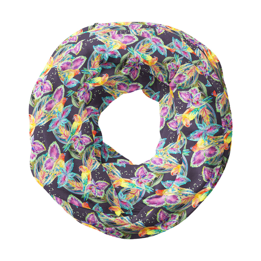 Exotic Art Printed Wraparound Infinity Loop Scarf | Girls & Women | Soft Poly Fabric-Scarfs Infinity Loop--IC 5007668 IC 5007668, African, Animals, Birds, Botanical, Culture, Ethnic, Fashion, Floral, Flowers, Hawaiian, Illustrations, Modern Art, Nature, Patterns, Pop Art, Signs, Signs and Symbols, Traditional, Tribal, Tropical, Watercolour, Wildlife, World Culture, exotic, art, printed, wraparound, infinity, loop, scarf, girls, women, soft, poly, fabric, parrot, boho, textiles, pattern, africa, animal, back