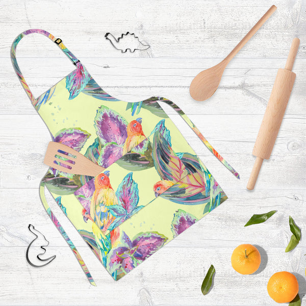 Exotic Art D2 Apron | Adjustable, Free Size & Waist Tiebacks-Aprons Neck to Knee-APR_NK_KN-IC 5007669 IC 5007669, African, Animals, Birds, Botanical, Culture, Ethnic, Fashion, Floral, Flowers, Hawaiian, Illustrations, Modern Art, Nature, Patterns, Pop Art, Signs, Signs and Symbols, Traditional, Tribal, Tropical, Watercolour, Wildlife, World Culture, exotic, art, d2, full-length, neck, to, knee, apron, poly-cotton, fabric, adjustable, buckle, waist, tiebacks, africa, animal, background, bird, boho, botanic, 