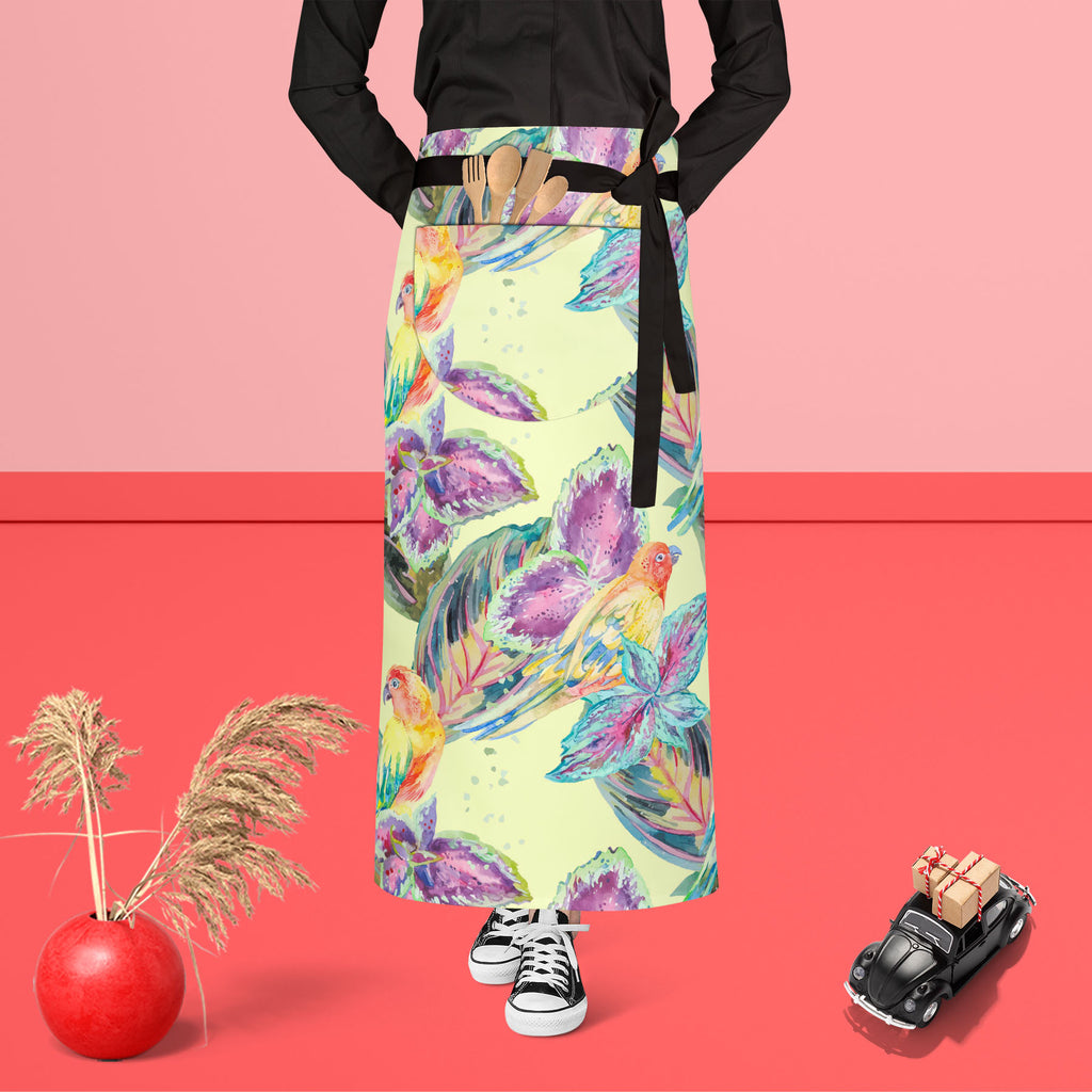 Exotic Art D2 Apron | Adjustable, Free Size & Waist Tiebacks-Aprons Waist to Feet-APR_WS_FT-IC 5007669 IC 5007669, African, Animals, Birds, Botanical, Culture, Ethnic, Fashion, Floral, Flowers, Hawaiian, Illustrations, Modern Art, Nature, Patterns, Pop Art, Signs, Signs and Symbols, Traditional, Tribal, Tropical, Watercolour, Wildlife, World Culture, exotic, art, d2, apron, adjustable, free, size, waist, tiebacks, africa, animal, background, bird, boho, botanic, design, drawn, fabric, flora, flower, flying,