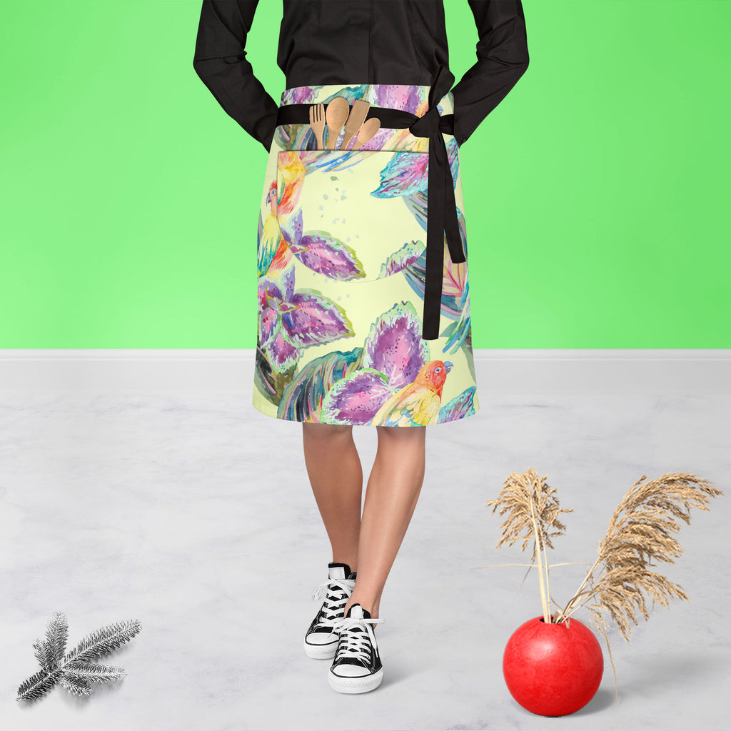Exotic Art D2 Apron | Adjustable, Free Size & Waist Tiebacks-Apron Waist to Knee-APR_WS_KN-IC 5007669 IC 5007669, African, Animals, Birds, Botanical, Culture, Ethnic, Fashion, Floral, Flowers, Hawaiian, Illustrations, Modern Art, Nature, Patterns, Pop Art, Signs, Signs and Symbols, Traditional, Tribal, Tropical, Watercolour, Wildlife, World Culture, exotic, art, d2, apron, adjustable, free, size, waist, tiebacks, africa, animal, background, bird, boho, botanic, design, drawn, fabric, flora, flower, flying, 