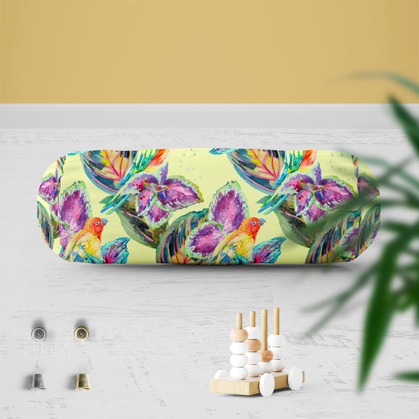 Exotic Art D2 Bolster Cover Booster Cases | Concealed Zipper Opening-Bolster Covers-BOL_CV_ZP-IC 5007669 IC 5007669, African, Animals, Birds, Botanical, Culture, Ethnic, Fashion, Floral, Flowers, Hawaiian, Illustrations, Modern Art, Nature, Patterns, Pop Art, Signs, Signs and Symbols, Traditional, Tribal, Tropical, Watercolour, Wildlife, World Culture, exotic, art, d2, bolster, cover, booster, cases, zipper, opening, poly, cotton, fabric, africa, animal, background, bird, boho, botanic, design, drawn, flora