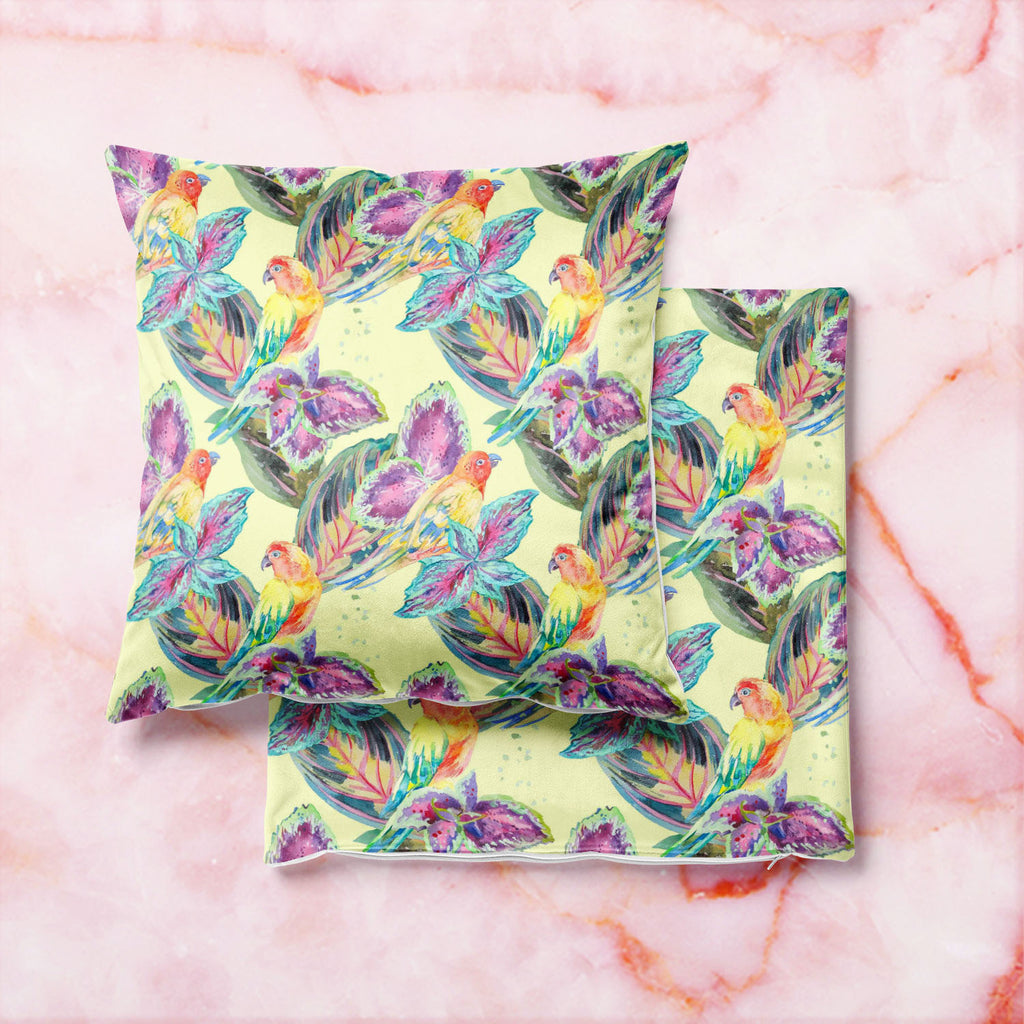 Exotic Art D2 Cushion Cover Throw Pillow-Cushion Covers-CUS_CV-IC 5007669 IC 5007669, African, Animals, Birds, Botanical, Culture, Ethnic, Fashion, Floral, Flowers, Hawaiian, Illustrations, Modern Art, Nature, Patterns, Pop Art, Signs, Signs and Symbols, Traditional, Tribal, Tropical, Watercolour, Wildlife, World Culture, exotic, art, d2, cushion, cover, throw, pillow, africa, animal, background, bird, boho, botanic, design, drawn, fabric, flora, flower, flying, hand, illustration, jungle, leaf, leaves, mac