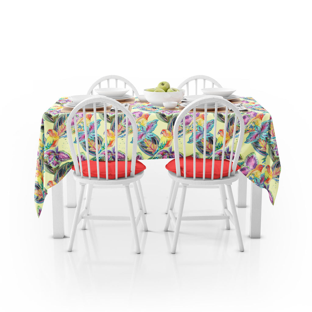 Exotic Art Table Cloth Cover-Table Covers-CVR_TB_NR-IC 5007669 IC 5007669, African, Animals, Birds, Botanical, Culture, Ethnic, Fashion, Floral, Flowers, Hawaiian, Illustrations, Modern Art, Nature, Patterns, Pop Art, Signs, Signs and Symbols, Traditional, Tribal, Tropical, Watercolour, Wildlife, World Culture, exotic, art, table, cloth, cover, africa, animal, background, bird, boho, botanic, design, drawn, fabric, flora, flower, flying, hand, illustration, jungle, leaf, leaves, macaw, modern, palm, parrot,