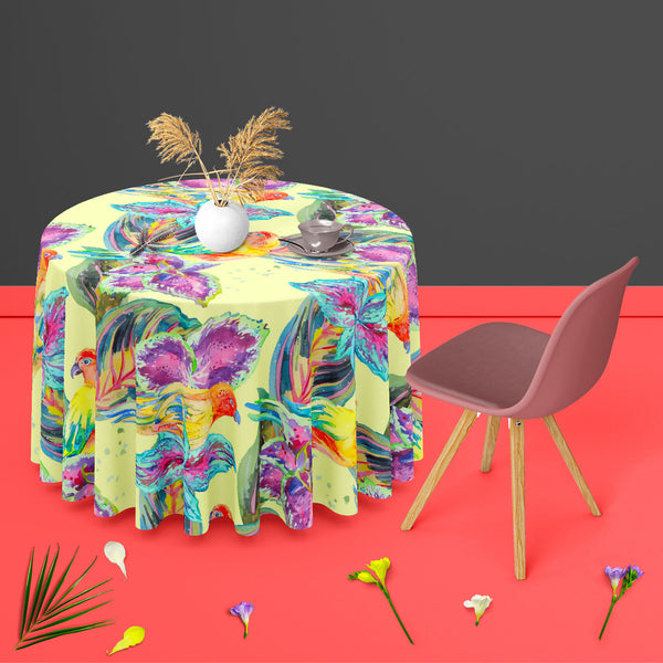 Exotic Art D2 Table Cloth Cover-Table Covers-CVR_TB_RD-IC 5007669 IC 5007669, African, Animals, Birds, Botanical, Culture, Ethnic, Fashion, Floral, Flowers, Hawaiian, Illustrations, Modern Art, Nature, Patterns, Pop Art, Signs, Signs and Symbols, Traditional, Tribal, Tropical, Watercolour, Wildlife, World Culture, exotic, art, d2, table, cloth, cover, for, dining, center, cotton, canvas, fabric, africa, animal, background, bird, boho, botanic, design, drawn, flora, flower, flying, hand, illustration, jungle