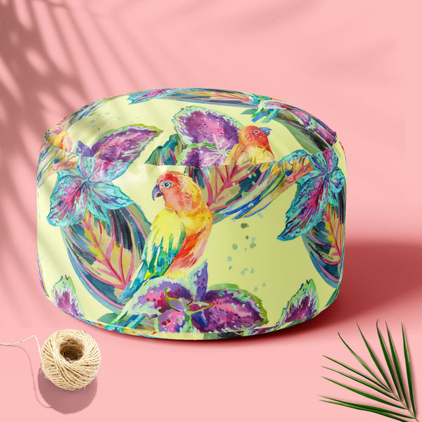 Exotic Art D2 Footstool Footrest Puffy Pouffe Ottoman Bean Bag | Canvas Fabric-Footstools-FST_CB_BN-IC 5007669 IC 5007669, African, Animals, Birds, Botanical, Culture, Ethnic, Fashion, Floral, Flowers, Hawaiian, Illustrations, Modern Art, Nature, Patterns, Pop Art, Signs, Signs and Symbols, Traditional, Tribal, Tropical, Watercolour, Wildlife, World Culture, exotic, art, d2, footstool, footrest, puffy, pouffe, ottoman, bean, bag, floor, cushion, pillow, canvas, fabric, africa, animal, background, bird, boho