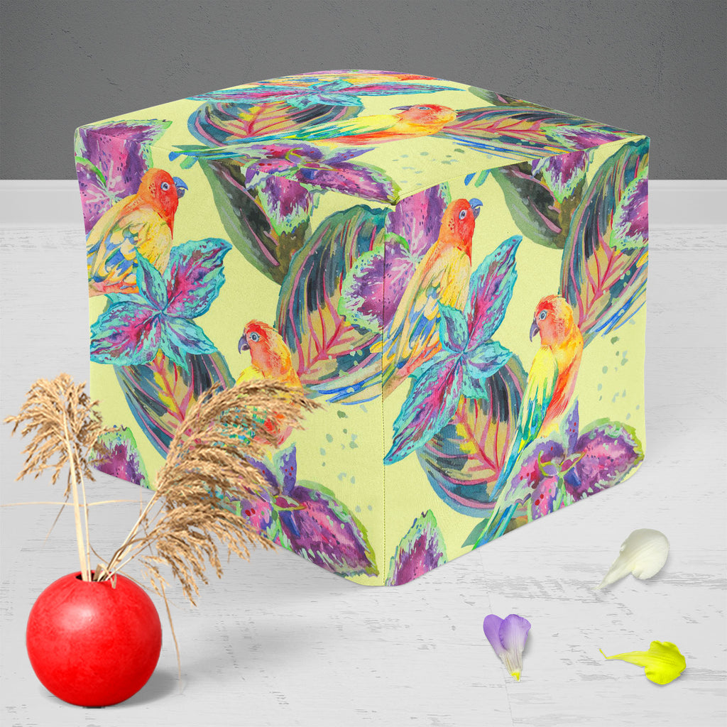 Exotic Art D2 Footstool Footrest Puffy Pouffe Ottoman Bean Bag | Canvas Fabric-Footstools-FST_CB_BN-IC 5007669 IC 5007669, African, Animals, Birds, Botanical, Culture, Ethnic, Fashion, Floral, Flowers, Hawaiian, Illustrations, Modern Art, Nature, Patterns, Pop Art, Signs, Signs and Symbols, Traditional, Tribal, Tropical, Watercolour, Wildlife, World Culture, exotic, art, d2, footstool, footrest, puffy, pouffe, ottoman, bean, bag, canvas, fabric, africa, animal, background, bird, boho, botanic, design, drawn
