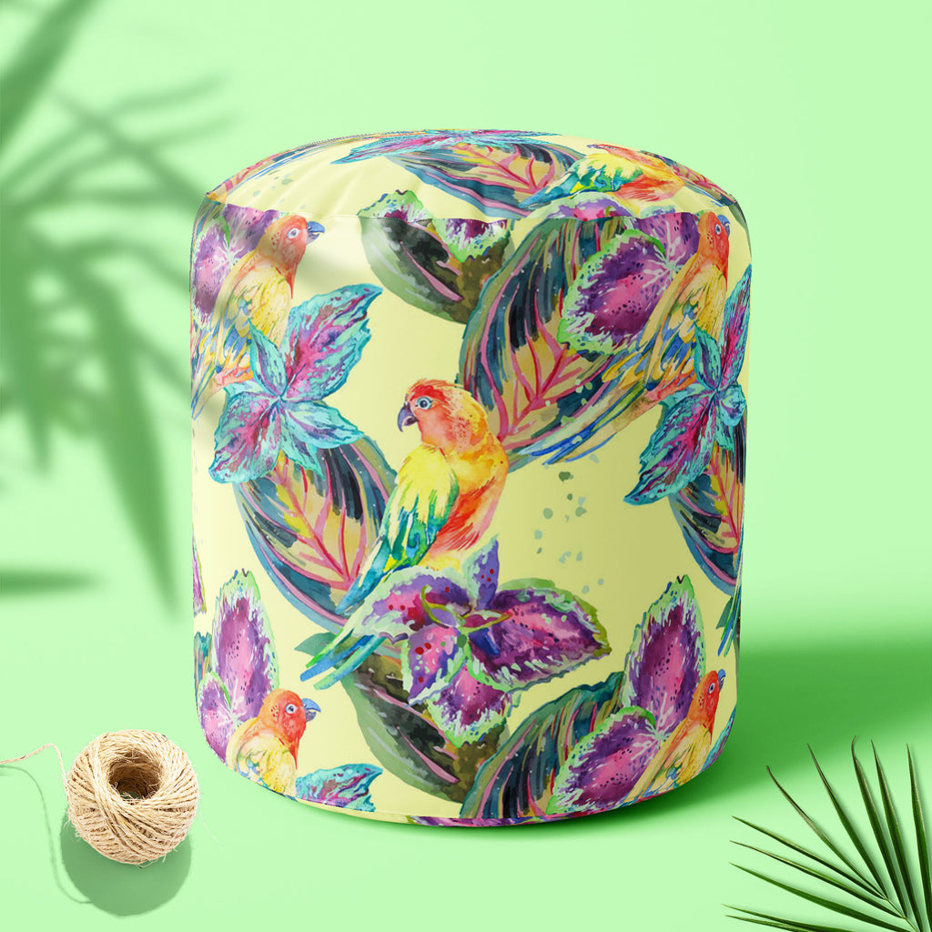 Exotic Art D2 Footstool Footrest Puffy Pouffe Ottoman Bean Bag | Canvas Fabric-Footstools-FST_CB_BN-IC 5007669 IC 5007669, African, Animals, Birds, Botanical, Culture, Ethnic, Fashion, Floral, Flowers, Hawaiian, Illustrations, Modern Art, Nature, Patterns, Pop Art, Signs, Signs and Symbols, Traditional, Tribal, Tropical, Watercolour, Wildlife, World Culture, exotic, art, d2, footstool, footrest, puffy, pouffe, ottoman, bean, bag, canvas, fabric, africa, animal, background, bird, boho, botanic, design, drawn