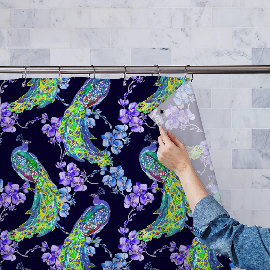 Tropical Pattern D1 Washable Waterproof Shower Curtain-Shower Curtains-CUR_SH-IC 5007670 IC 5007670, Abstract Expressionism, Abstracts, Ancient, Animals, Art and Paintings, Asian, Birds, Botanical, Chinese, Decorative, Drawing, Fashion, Floral, Flowers, Historical, Illustrations, Japanese, Medieval, Nature, Paintings, Patterns, Scenic, Semi Abstract, Signs, Signs and Symbols, Tropical, Vintage, Watercolour, Wildlife, pattern, d1, washable, waterproof, shower, curtain, peacock, abstract, animal, art, asia, b