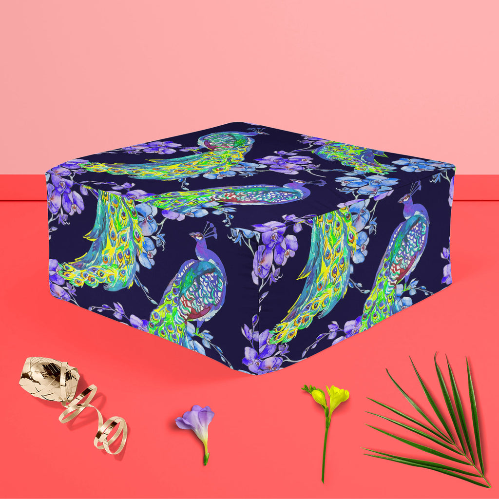 Tropical Pattern D1 Footstool Footrest Puffy Pouffe Ottoman Bean Bag | Canvas Fabric-Footstools-FST_CB_BN-IC 5007670 IC 5007670, Abstract Expressionism, Abstracts, Ancient, Animals, Art and Paintings, Asian, Birds, Botanical, Chinese, Decorative, Drawing, Fashion, Floral, Flowers, Historical, Illustrations, Japanese, Medieval, Nature, Paintings, Patterns, Scenic, Semi Abstract, Signs, Signs and Symbols, Tropical, Vintage, Watercolour, Wildlife, pattern, d1, footstool, footrest, puffy, pouffe, ottoman, bean,