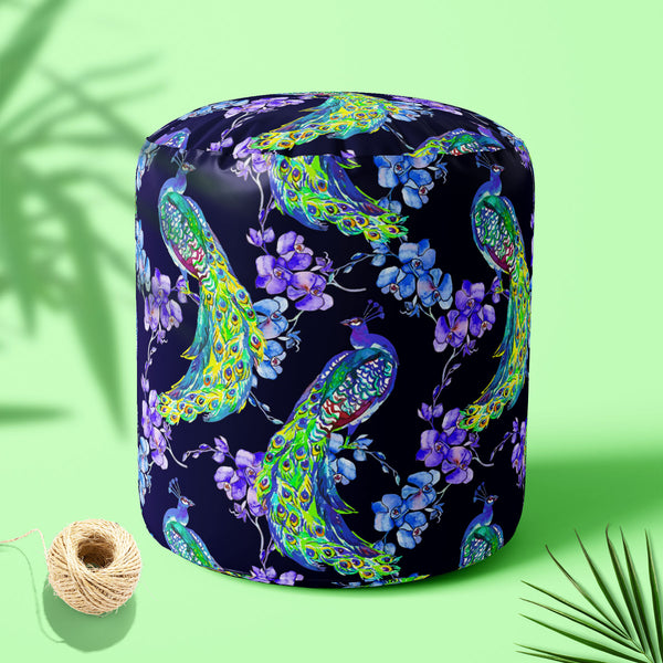 Tropical Pattern D1 Footstool Footrest Puffy Pouffe Ottoman Bean Bag | Canvas Fabric-Footstools-FST_CB_BN-IC 5007670 IC 5007670, Abstract Expressionism, Abstracts, Ancient, Animals, Art and Paintings, Asian, Birds, Botanical, Chinese, Decorative, Drawing, Fashion, Floral, Flowers, Historical, Illustrations, Japanese, Medieval, Nature, Paintings, Patterns, Scenic, Semi Abstract, Signs, Signs and Symbols, Tropical, Vintage, Watercolour, Wildlife, pattern, d1, puffy, pouffe, ottoman, footstool, footrest, bean,