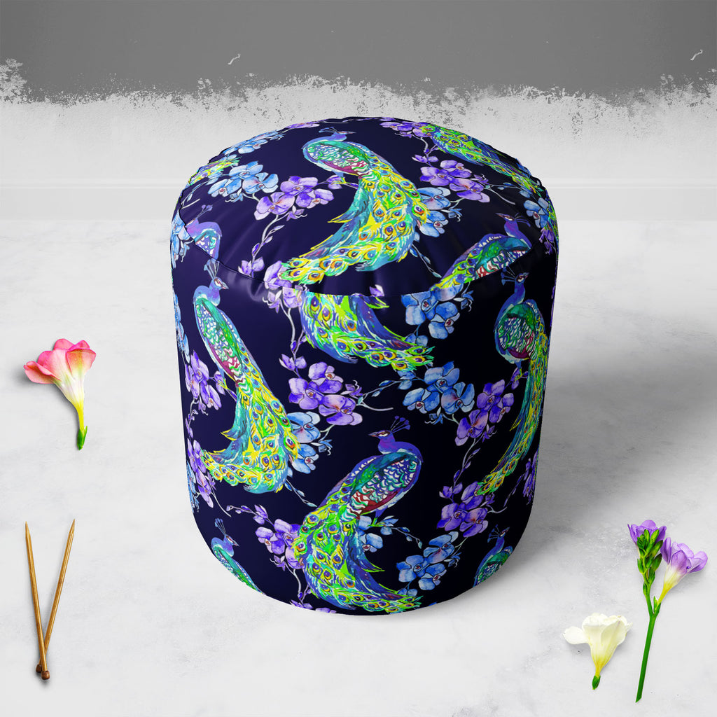 Tropical Pattern D1 Footstool Footrest Puffy Pouffe Ottoman Bean Bag | Canvas Fabric-Footstools-FST_CB_BN-IC 5007670 IC 5007670, Abstract Expressionism, Abstracts, Ancient, Animals, Art and Paintings, Asian, Birds, Botanical, Chinese, Decorative, Drawing, Fashion, Floral, Flowers, Historical, Illustrations, Japanese, Medieval, Nature, Paintings, Patterns, Scenic, Semi Abstract, Signs, Signs and Symbols, Tropical, Vintage, Watercolour, Wildlife, pattern, d1, footstool, footrest, puffy, pouffe, ottoman, bean,