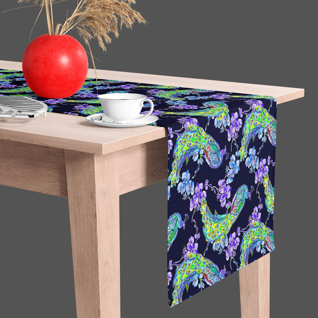 Tropical Pattern D1 Table Runner-Table Runners-RUN_TB-IC 5007670 IC 5007670, Abstract Expressionism, Abstracts, Ancient, Animals, Art and Paintings, Asian, Birds, Botanical, Chinese, Decorative, Drawing, Fashion, Floral, Flowers, Historical, Illustrations, Japanese, Medieval, Nature, Paintings, Patterns, Scenic, Semi Abstract, Signs, Signs and Symbols, Tropical, Vintage, Watercolour, Wildlife, pattern, d1, table, runner, peacock, abstract, animal, art, asia, backdrop, background, bird, botany, bouquet, bran