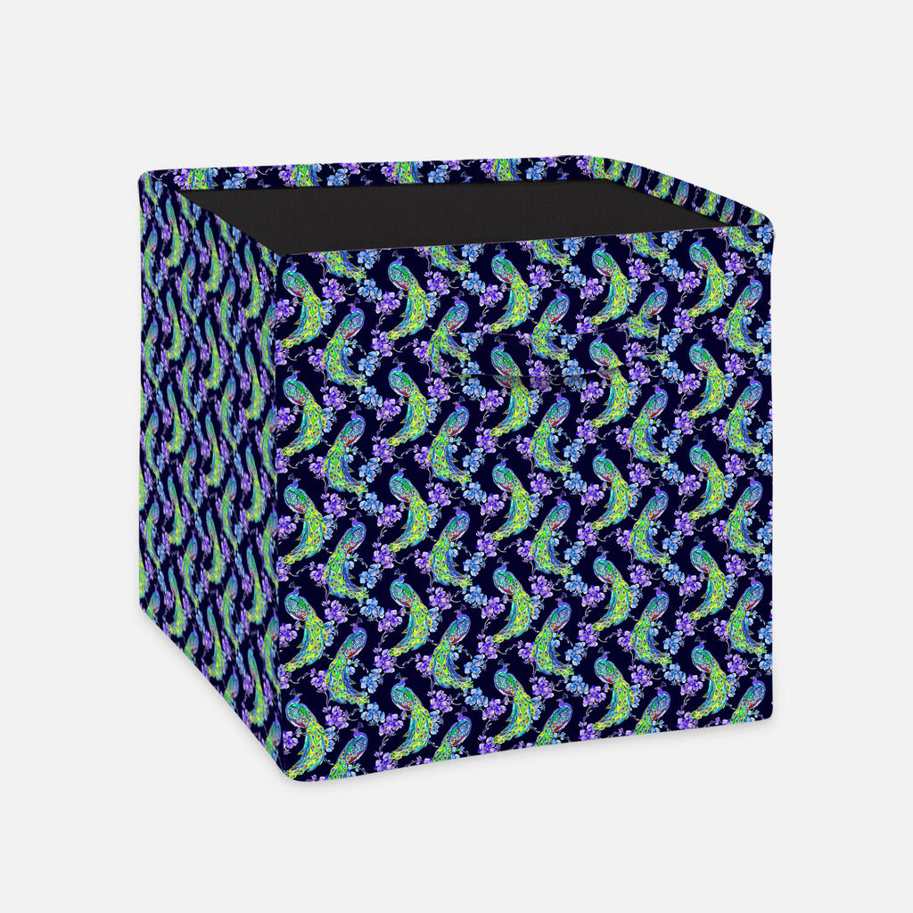 Tropical Pattern Foldable Open Storage Bin | Organizer Box, Toy Basket, Shelf Box, Laundry Bag | Canvas Fabric-Storage Bins-STR_BI_CB-IC 5007670 IC 5007670, Abstract Expressionism, Abstracts, Ancient, Animals, Art and Paintings, Asian, Birds, Botanical, Chinese, Decorative, Drawing, Fashion, Floral, Flowers, Historical, Illustrations, Japanese, Medieval, Nature, Paintings, Patterns, Scenic, Semi Abstract, Signs, Signs and Symbols, Tropical, Vintage, Watercolour, Wildlife, pattern, foldable, open, storage, b