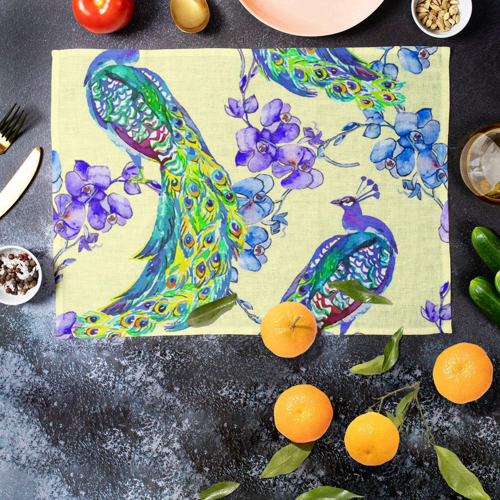 Tropical Pattern D2 Table Mat Placemat-Table Place Mats Fabric-MAT_TB-IC 5007671 IC 5007671, Abstract Expressionism, Abstracts, Ancient, Animals, Art and Paintings, Asian, Birds, Botanical, Chinese, Decorative, Drawing, Fashion, Floral, Flowers, Historical, Illustrations, Japanese, Medieval, Nature, Paintings, Patterns, Scenic, Semi Abstract, Signs, Signs and Symbols, Tropical, Vintage, Watercolour, Wildlife, pattern, d2, table, mat, placemat, peacock, wallpaper, sakura, abstract, animal, art, asia, backdro