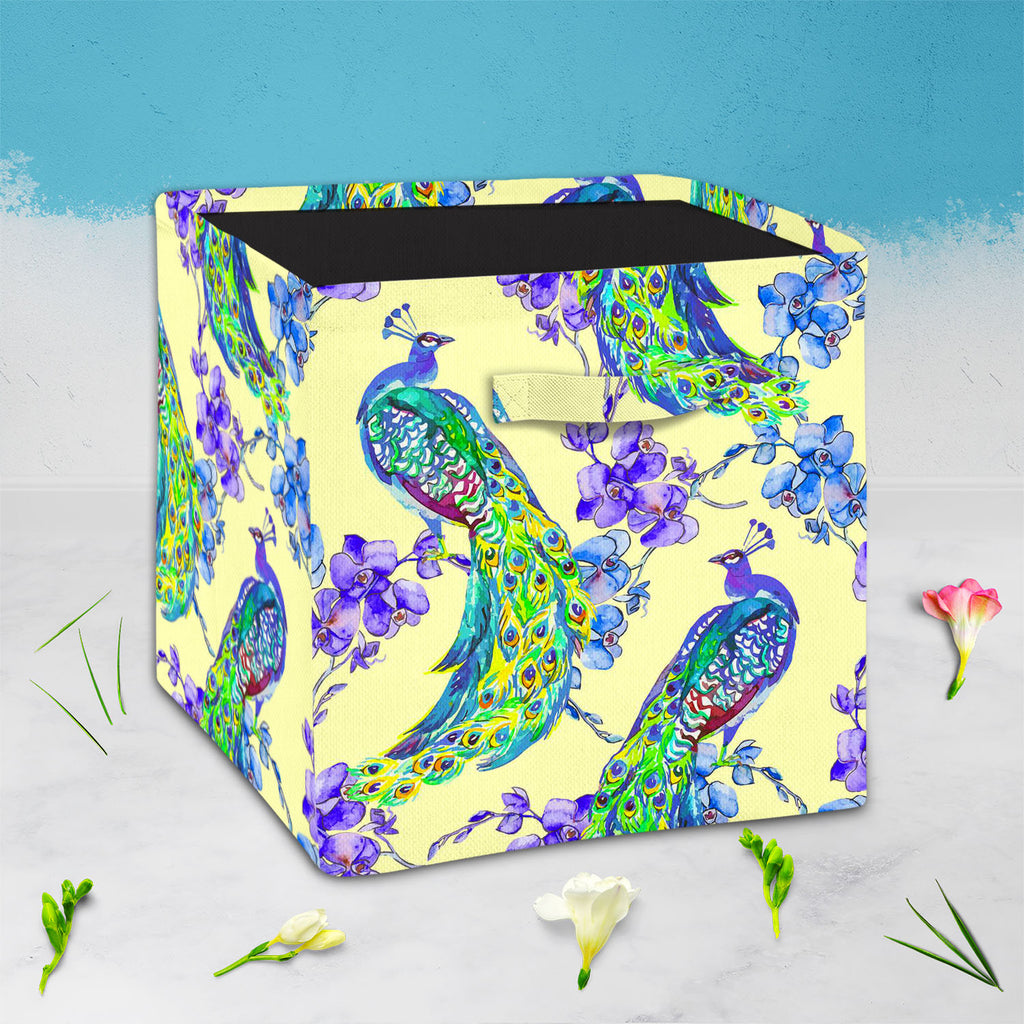 Tropical Pattern D2 Foldable Open Storage Bin | Organizer Box, Toy Basket, Shelf Box, Laundry Bag | Canvas Fabric-Storage Bins-STR_BI_CB-IC 5007671 IC 5007671, Abstract Expressionism, Abstracts, Ancient, Animals, Art and Paintings, Asian, Birds, Botanical, Chinese, Decorative, Drawing, Fashion, Floral, Flowers, Historical, Illustrations, Japanese, Medieval, Nature, Paintings, Patterns, Scenic, Semi Abstract, Signs, Signs and Symbols, Tropical, Vintage, Watercolour, Wildlife, pattern, d2, foldable, open, sto