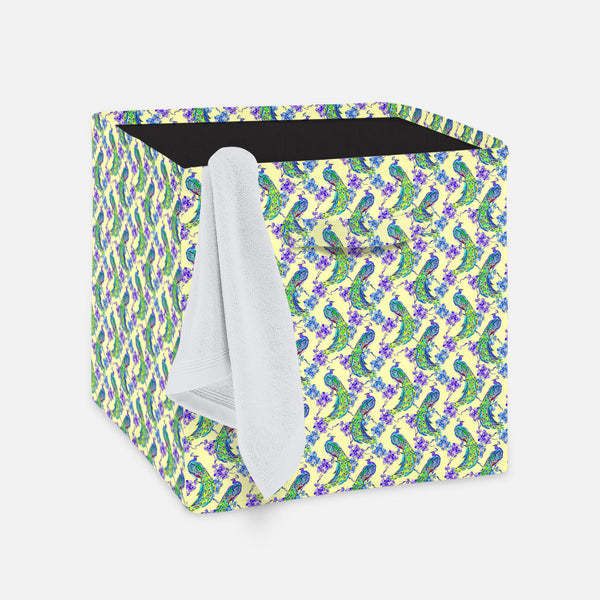 Tropical Pattern Foldable Open Storage Bin | Organizer Box, Toy Basket, Shelf Box, Laundry Bag | Canvas Fabric-Storage Bins-STR_BI_CB-IC 5007671 IC 5007671, Abstract Expressionism, Abstracts, Ancient, Animals, Art and Paintings, Asian, Birds, Botanical, Chinese, Decorative, Drawing, Fashion, Floral, Flowers, Historical, Illustrations, Japanese, Medieval, Nature, Paintings, Patterns, Scenic, Semi Abstract, Signs, Signs and Symbols, Tropical, Vintage, Watercolour, Wildlife, pattern, foldable, open, storage, b