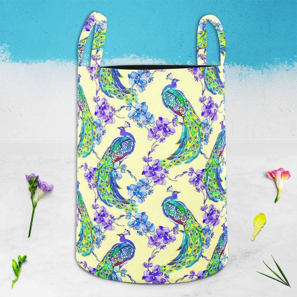 Tropical Pattern D2 Foldable Open Storage Bin | Organizer Box, Toy Basket, Shelf Box, Laundry Bag | Canvas Fabric-Storage Bins-STR_BI_CB-IC 5007671 IC 5007671, Abstract Expressionism, Abstracts, Ancient, Animals, Art and Paintings, Asian, Birds, Botanical, Chinese, Decorative, Drawing, Fashion, Floral, Flowers, Historical, Illustrations, Japanese, Medieval, Nature, Paintings, Patterns, Scenic, Semi Abstract, Signs, Signs and Symbols, Tropical, Vintage, Watercolour, Wildlife, pattern, d2, foldable, open, sto