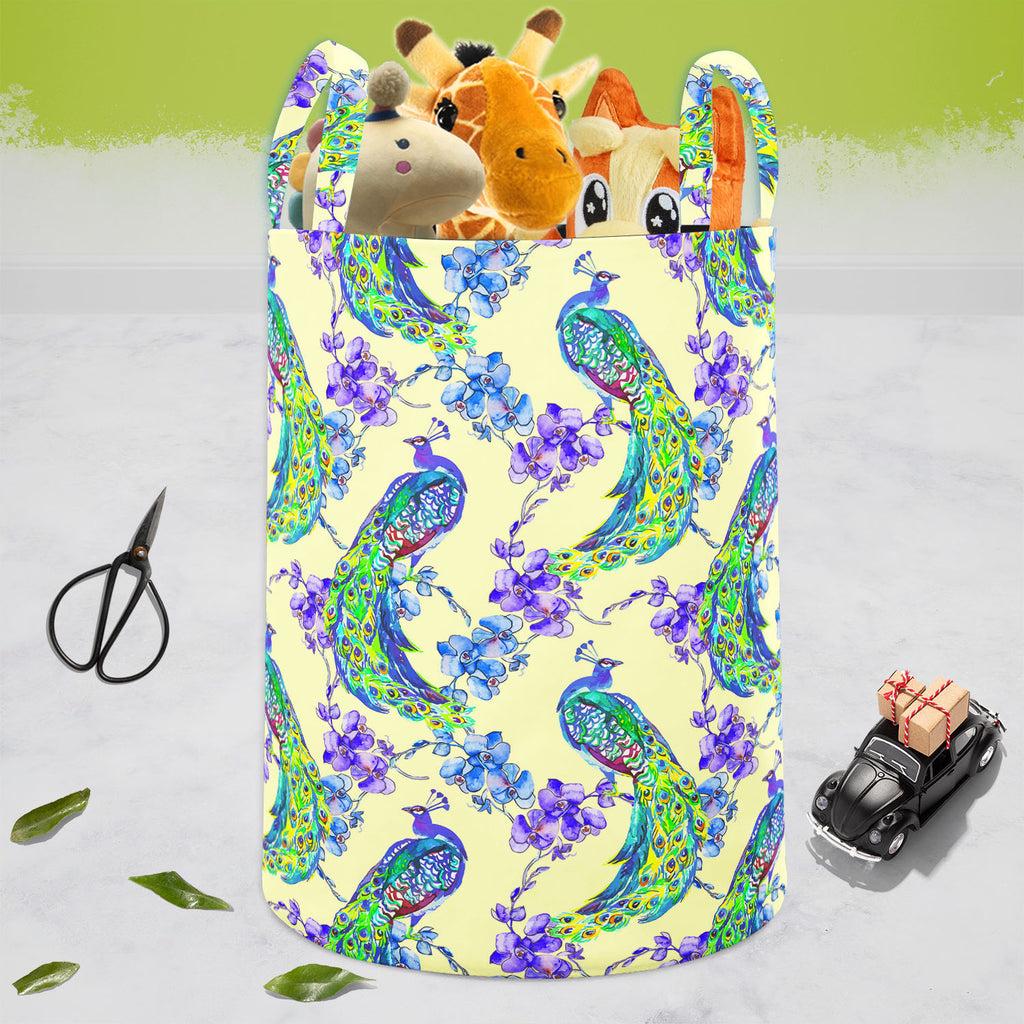 Tropical Pattern D2 Foldable Open Storage Bin | Organizer Box, Toy Basket, Shelf Box, Laundry Bag | Canvas Fabric-Storage Bins-STR_BI_CB-IC 5007671 IC 5007671, Abstract Expressionism, Abstracts, Ancient, Animals, Art and Paintings, Asian, Birds, Botanical, Chinese, Decorative, Drawing, Fashion, Floral, Flowers, Historical, Illustrations, Japanese, Medieval, Nature, Paintings, Patterns, Scenic, Semi Abstract, Signs, Signs and Symbols, Tropical, Vintage, Watercolour, Wildlife, pattern, d2, foldable, open, sto