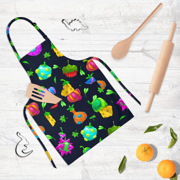 Funny Fruits Apron | Adjustable, Free Size & Waist Tiebacks-Aprons Neck to Knee-APR_NK_KN-IC 5007672 IC 5007672, Animated Cartoons, Art and Paintings, Caricature, Cartoons, Comics, Fantasy, Fruit and Vegetable, Fruits, Illustrations, Patterns, Signs, Signs and Symbols, Sports, Surrealism, Tropical, Vegetables, funny, full-length, neck, to, knee, apron, poly-cotton, fabric, adjustable, buckle, waist, tiebacks, app, application, art, background, berries, bizarre, bright, cartoon, collection, color, colorful, 