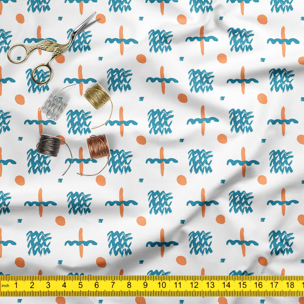 Ink Elements Upholstery Fabric by Metre | For Sofa, Curtains, Cushions, Furnishing, Craft, Dress Material-Upholstery Fabrics-FAB_RW-IC 5007673 IC 5007673, Abstract Expressionism, Abstracts, American, Ancient, Art and Paintings, Black and White, Circle, Cross, Culture, Digital, Digital Art, Drawing, Ethnic, Fashion, Geometric, Geometric Abstraction, Graphic, Hand Drawn, Hipster, Historical, Illustrations, Medieval, Modern Art, Patterns, Retro, Semi Abstract, Signs, Signs and Symbols, Traditional, Tribal, Vin