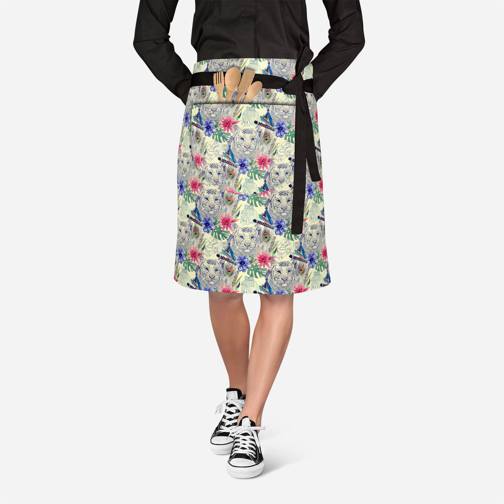 Tiger Head Apron | Adjustable, Free Size & Waist Tiebacks-Apron Waist to Feet--IC 5007674 IC 5007674, Ancient, Animals, Art and Paintings, Botanical, Fashion, Floral, Flowers, Hand Drawn, Historical, Illustrations, Indian, Medieval, Nature, Patterns, Retro, Scenic, Signs, Signs and Symbols, Tropical, Vintage, Watercolour, tiger, head, apron, adjustable, free, size, waist, tiebacks, peacock, anemone, animal, art, artwork, design, element, exotic, feather, flower, hand, drawn, illustration, leaves, old, patte