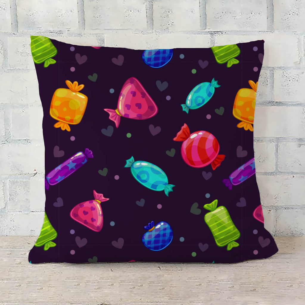 ArtzFolio Candy Cartoon Cushion Cover Throw Pillow-Cushion Covers-AZHFR44524484CUS_CV_L-Image Code 5007680 Vishnu Image Folio Pvt Ltd, IC 5007680, ArtzFolio, Cushion Covers, Kids, Digital Art, candy, cartoon, cushion, cover, throw, pillow, seamless, pattern, bright, candies, dark, background, sofa throws, single throw pillow, zippered throw pillow cover, satin pillow cover, throw pillow, cushion cover only, cushion cover, pillow cover for sofa, pitaara box, throw cushion, kids cushion cover, square cushion 