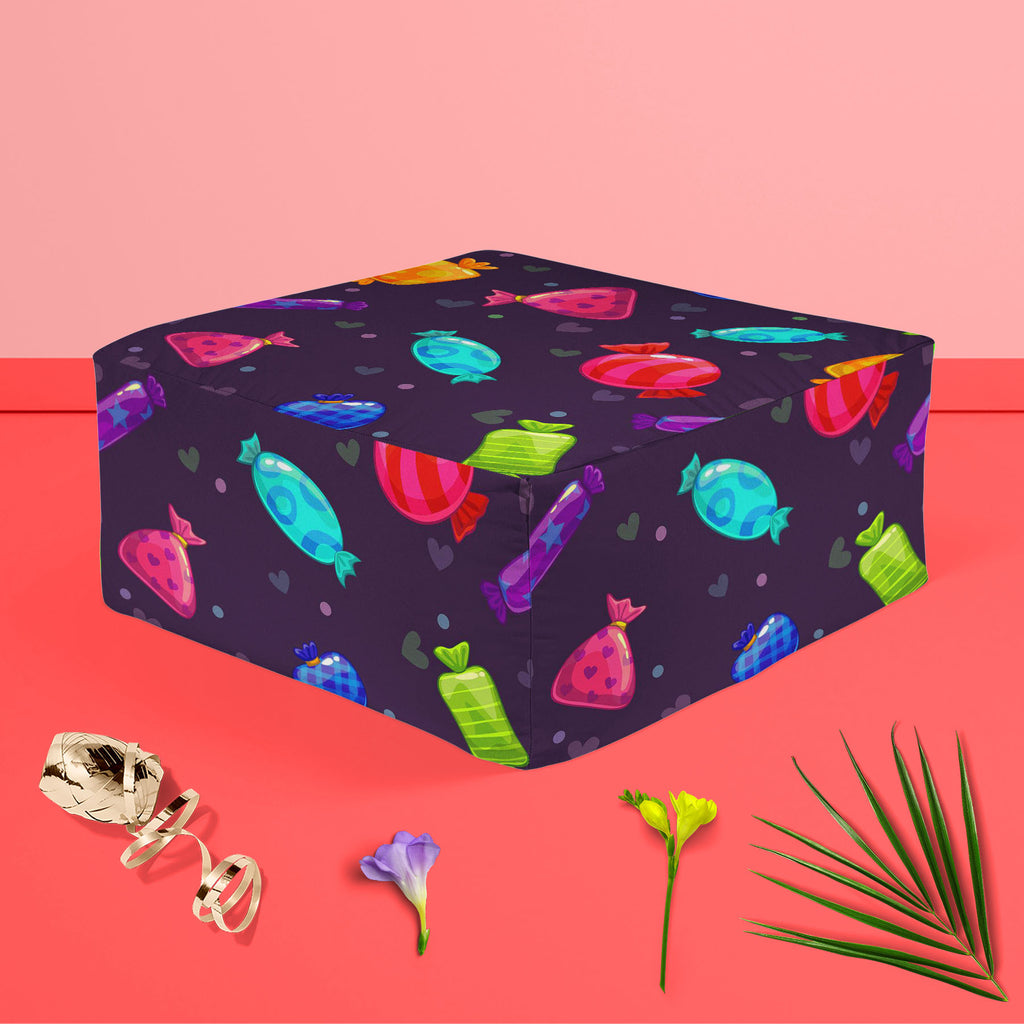 Candy Cartoon Footstool Footrest Puffy Pouffe Ottoman Bean Bag | Canvas Fabric-Footstools-FST_CB_BN-IC 5007680 IC 5007680, Animated Cartoons, Art and Paintings, Baby, Birthday, Caricature, Cartoons, Children, Cuisine, Decorative, Digital, Digital Art, Food, Food and Beverage, Food and Drink, Graphic, Hearts, Holidays, Illustrations, Kids, Love, Patterns, Pop Art, Signs, Signs and Symbols, candy, cartoon, footstool, footrest, puffy, pouffe, ottoman, bean, bag, canvas, fabric, art, background, beautiful, brig