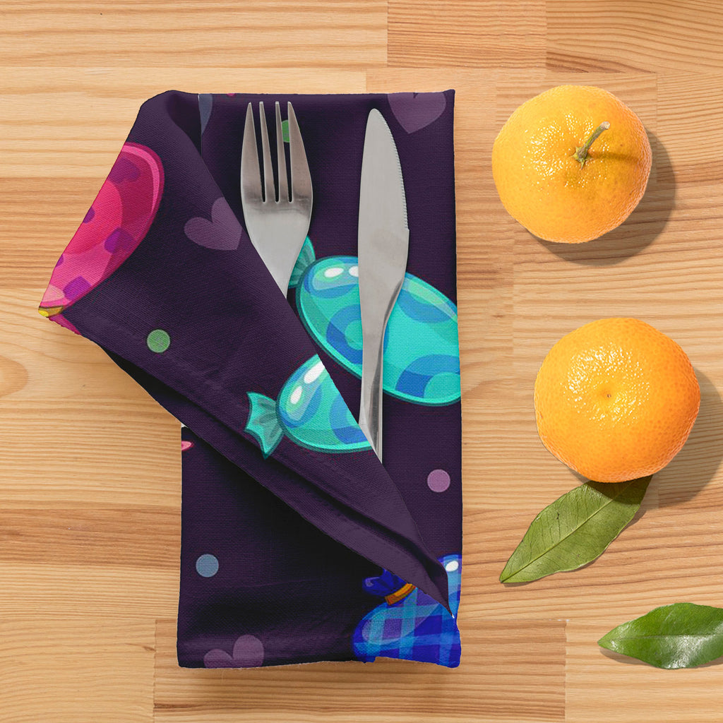 Candy Cartoon Table Napkin-Table Napkins-NAP_TB-IC 5007680 IC 5007680, Animated Cartoons, Art and Paintings, Baby, Birthday, Caricature, Cartoons, Children, Cuisine, Decorative, Digital, Digital Art, Food, Food and Beverage, Food and Drink, Graphic, Hearts, Holidays, Illustrations, Kids, Love, Patterns, Pop Art, Signs, Signs and Symbols, candy, cartoon, table, napkin, art, background, beautiful, bright, caramel, celebration, collection, colorful, computer, dark, decoration, design, dessert, element, endless